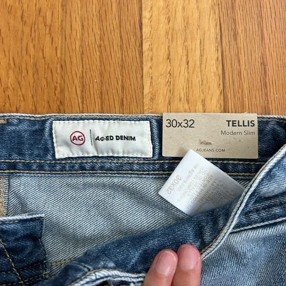 AG Adriano Goldschmied Light Blue Slim Jeans - Picture 3 of 5